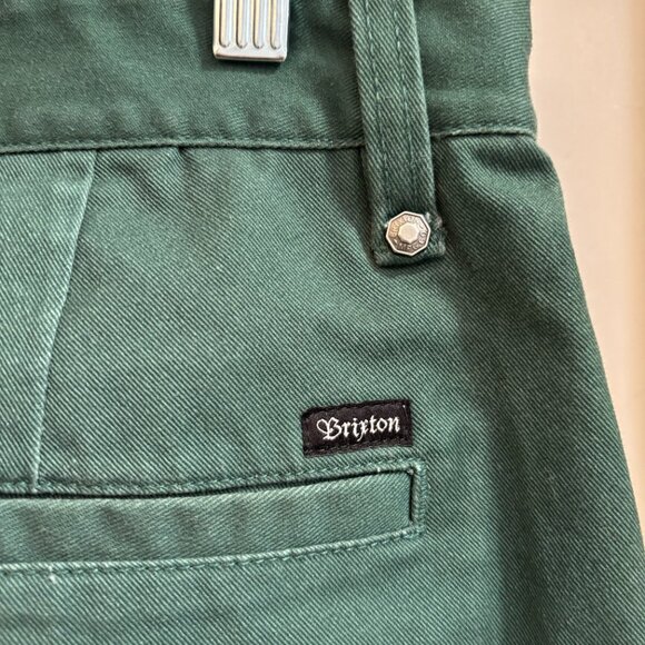 Brixton Reserve Standard Fit Chino Pants Men’s 34x32 Green - Picture 3 of 11